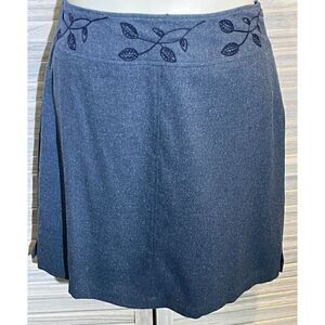 J. Jill Stretch Sz 16 Wool/Silk Blend Skirt